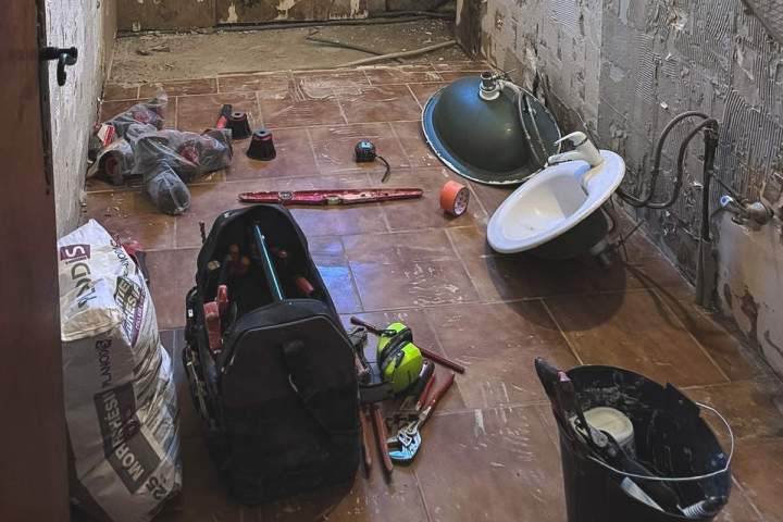 Des installations de plomberie remises en état